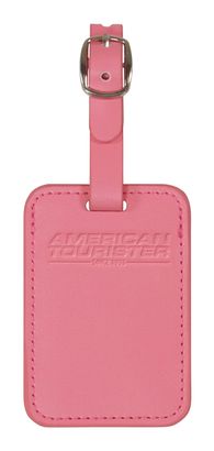 American Tourister Luggage Tag 2x Pink Glitch