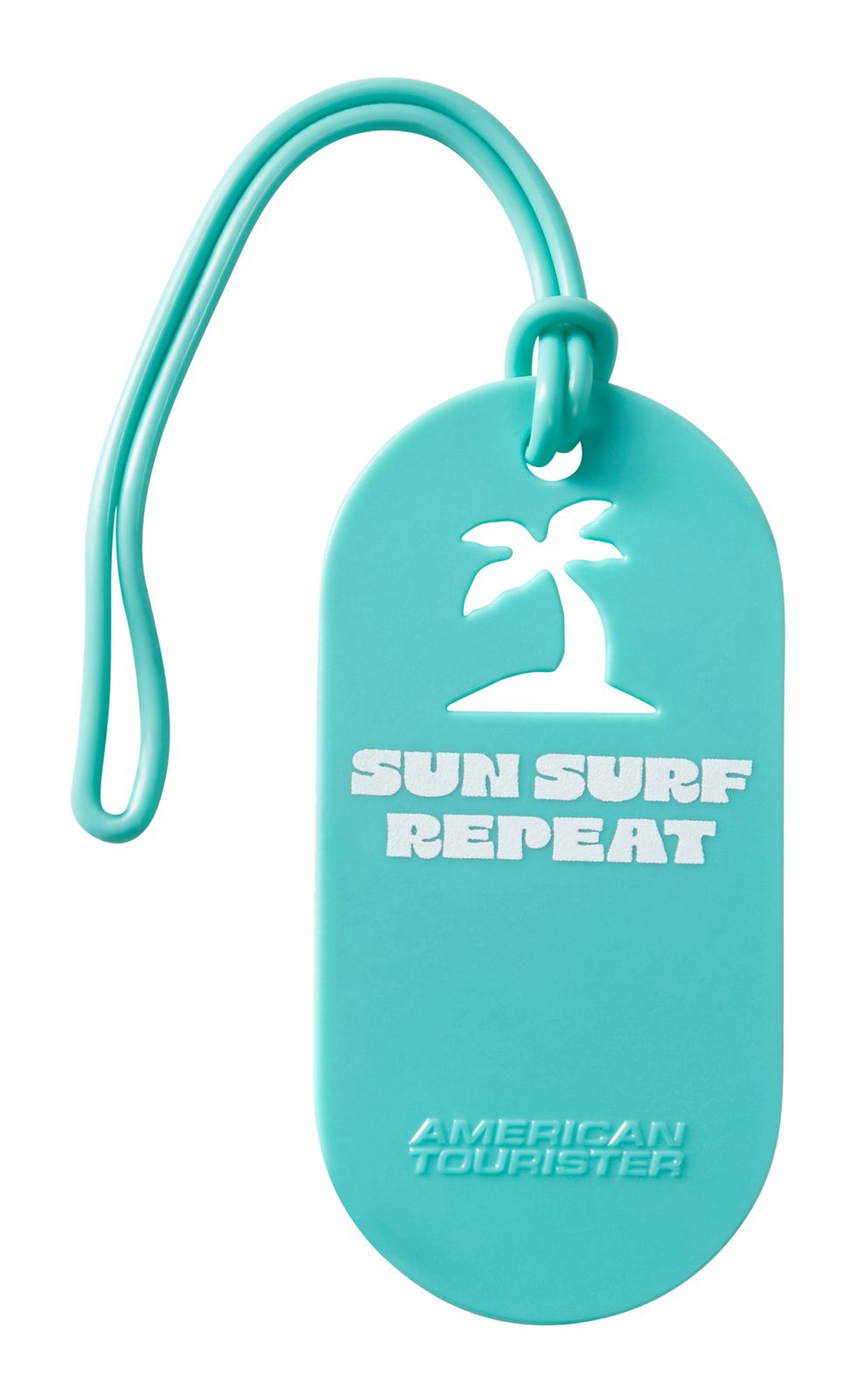 American Tourister Luggage Tag 2x Fun Sun Surf Repeat