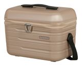 American Tourister Flashline Beauty Case Ivory Gold