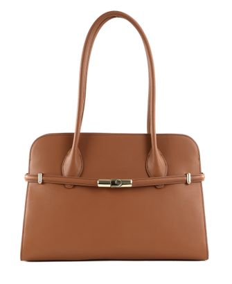 FURLA Goccia Dome Shoulder Bag L Brandy