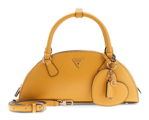 GUESS Isobel Dome Satchel Amber