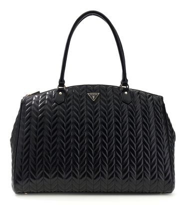GUESS Cheryl Deluxe Dome Tote Black