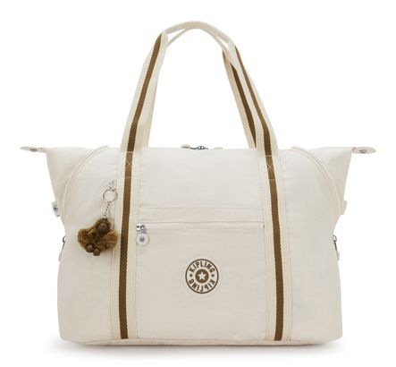 kipling Eyes Wide Open Art M Travel Tote Soft Sand kipling Eyes Wide Open Art M Travel Tote Soft Sand