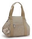 kipling Basic Eyes Wide Open Art Mini Handbag Soft Taupe