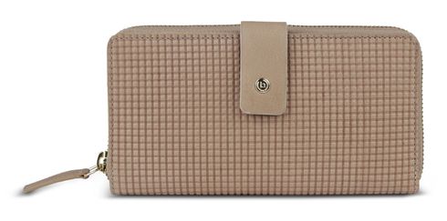 bugatti Noemi Ladies Long Zip Wallet Sand