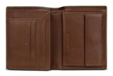 bugatti Due Flap Wallet Cognac