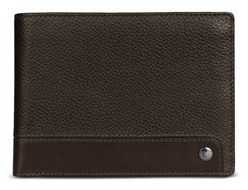 bugatti Due Flap Wallet Brown
