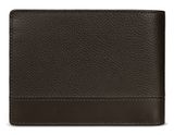 bugatti Due Flap Wallet Brown