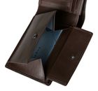 bugatti Due Flap Wallet Brown