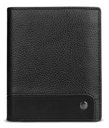 bugatti Due Flap Wallet Black