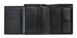 bugatti Due Flap Wallet Black