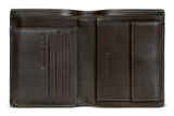 bugatti Due Flap Wallet Brown