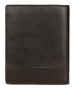 bugatti Due Flap Wallet Brown