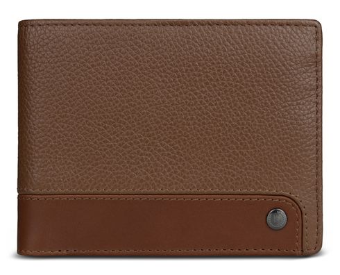 bugatti Due Flap Wallet Cognac