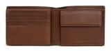 bugatti Due Flap Wallet Cognac