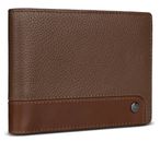 bugatti Due Flap Wallet Cognac
