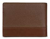 bugatti Due Flap Wallet Cognac