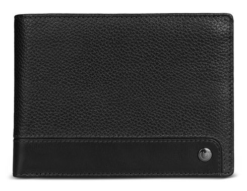 bugatti Due Flap Wallet Black