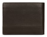 bugatti Due Flap Wallet Brown