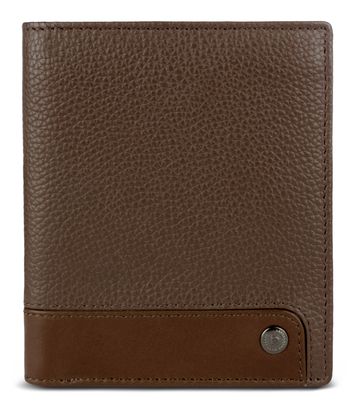 bugatti Due Flap Wallet Cognac