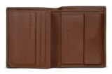 bugatti Due Flap Wallet Cognac