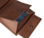 bugatti Due Flap Wallet Cognac