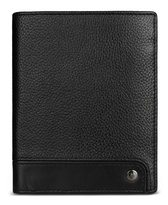 bugatti Due Flap Wallet Black