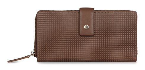 bugatti Noemi Ladies Long Zip Wallet Cognac