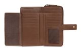 bugatti Noemi Ladies Long Zip Wallet Cognac