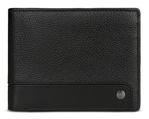 bugatti Due Flap Wallet Black