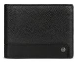 bugatti Due Flap Wallet Black