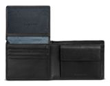 bugatti Due Flap Wallet Black