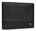 bugatti Due Flap Wallet Black