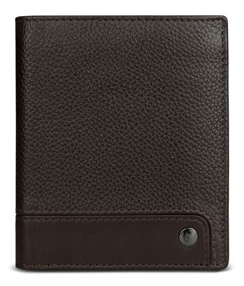 bugatti Due Flap Wallet Brown