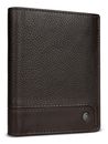 bugatti Due Flap Wallet Brown