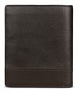 bugatti Due Flap Wallet Brown