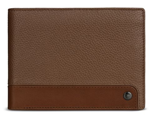 bugatti Due Flap Wallet Cognac