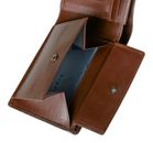 bugatti Due Flap Wallet Cognac