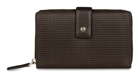 bugatti Noemi Lady Zip Around Wallet L Brown bugatti Noemi Lady Zip Around Wallet L Brown