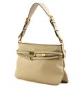 PINKO Belt Bag Classic Vitello Morbido Beige - Grigio - Antique Gold