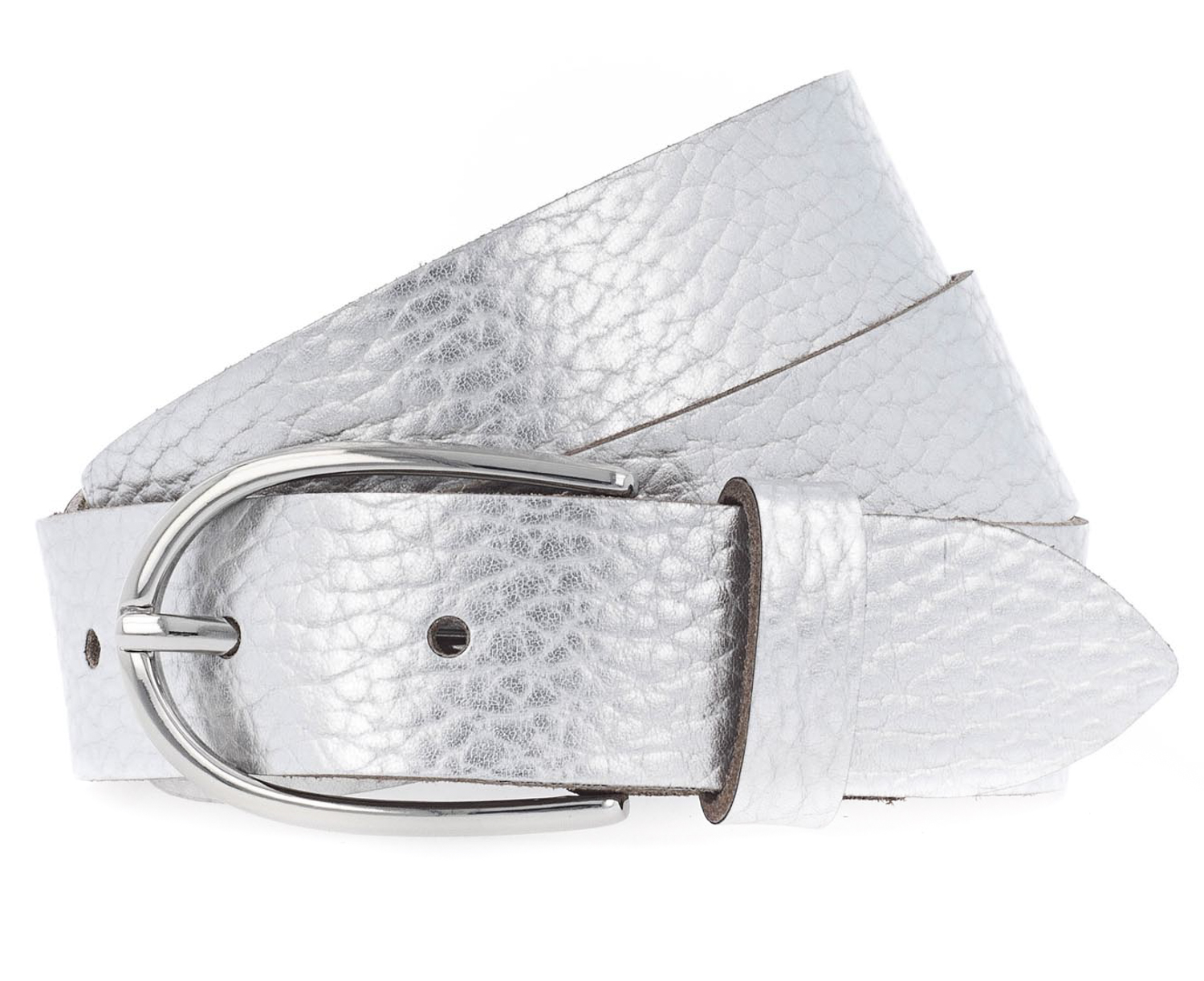 Vanzetti Glitter Radiance 30mm Metallic Belt W110 Silver Metallic