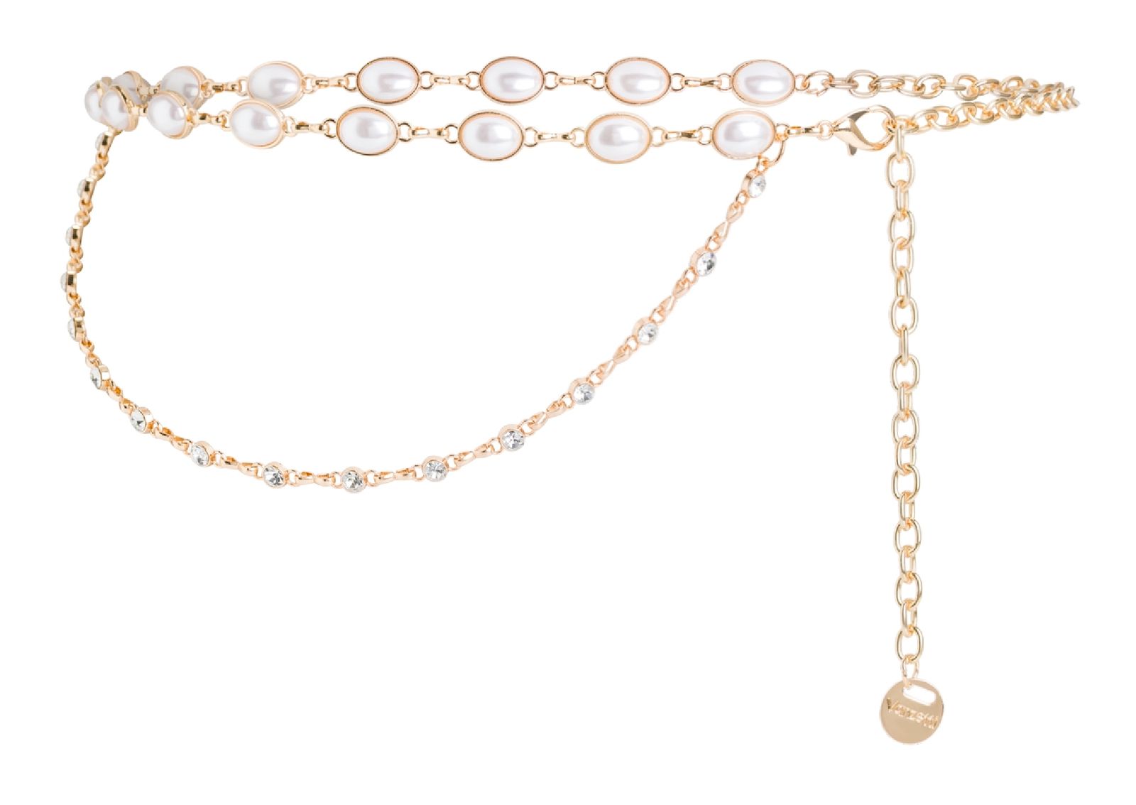 Vanzetti 10 mm Chain Belt W95 Gold - Cream Vanzetti 10 mm Chain Belt W95 Gold - Cream