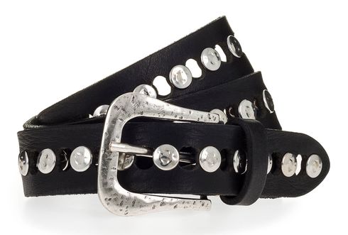 b.belt Ravena Leather Belt W95 Black