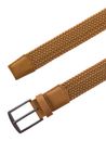 MUSTANG 35mm Braided Leather Belt W90 Middle Brown MUSTANG 35mm Braided Leather Belt W90 Middle Brown