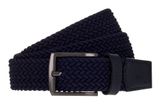 MUSTANG 35mm Braided Leather Belt W115 Marine