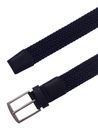 MUSTANG 35mm Braided Leather Belt W105 Marine
