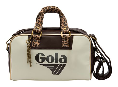 Gola Micro Reynolds Leopard Dark Brown / Ecru / Gold