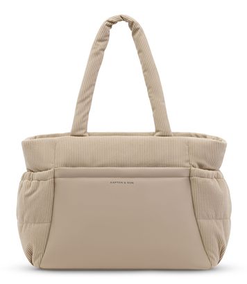 Kapten & Son Hellvi Cloud Cord Shoulder Bag M Dusty Sand
