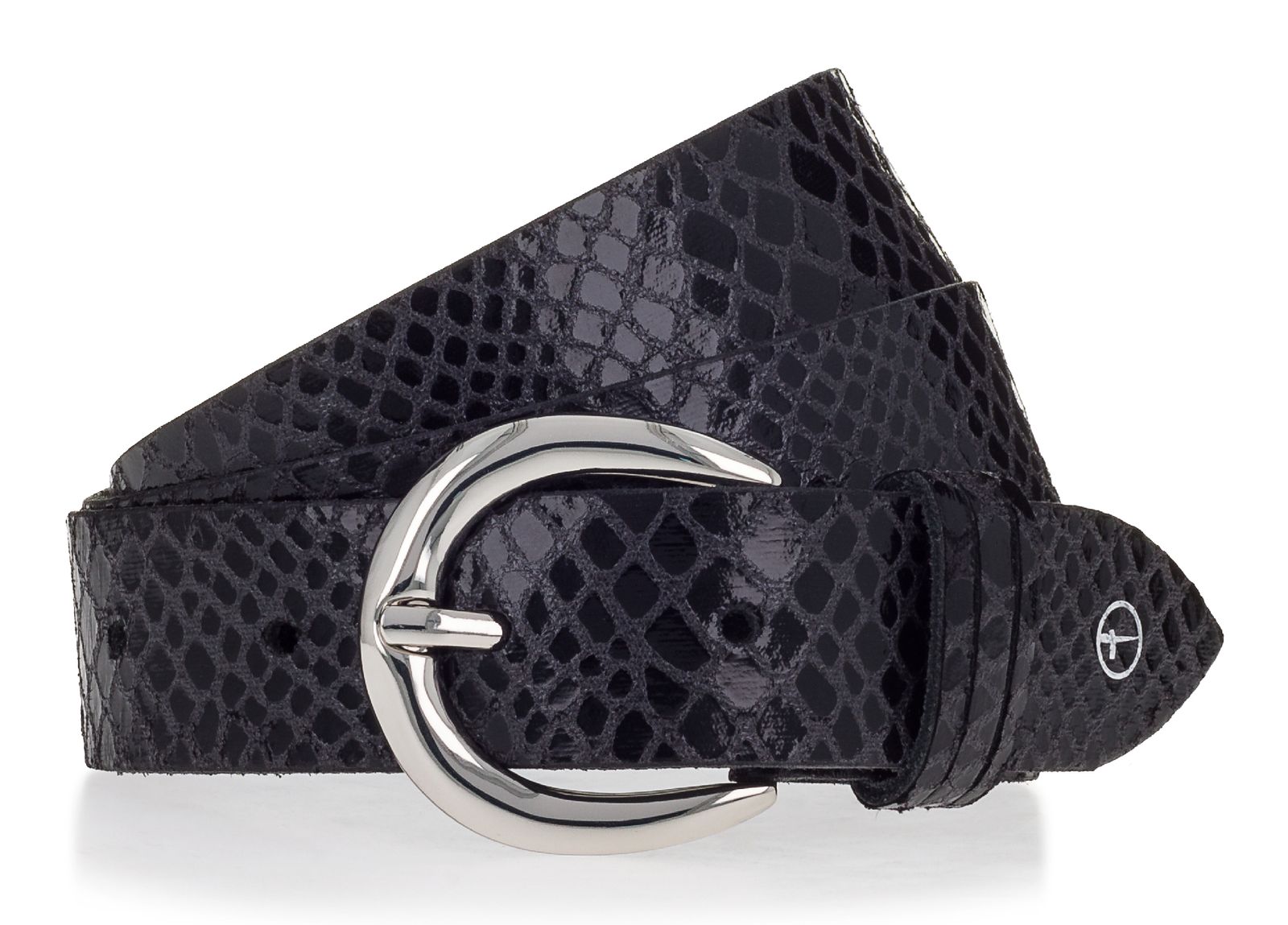 Tamaris 30mm Leather Belt W100 Black Tamaris 30mm Leather Belt W100 Black