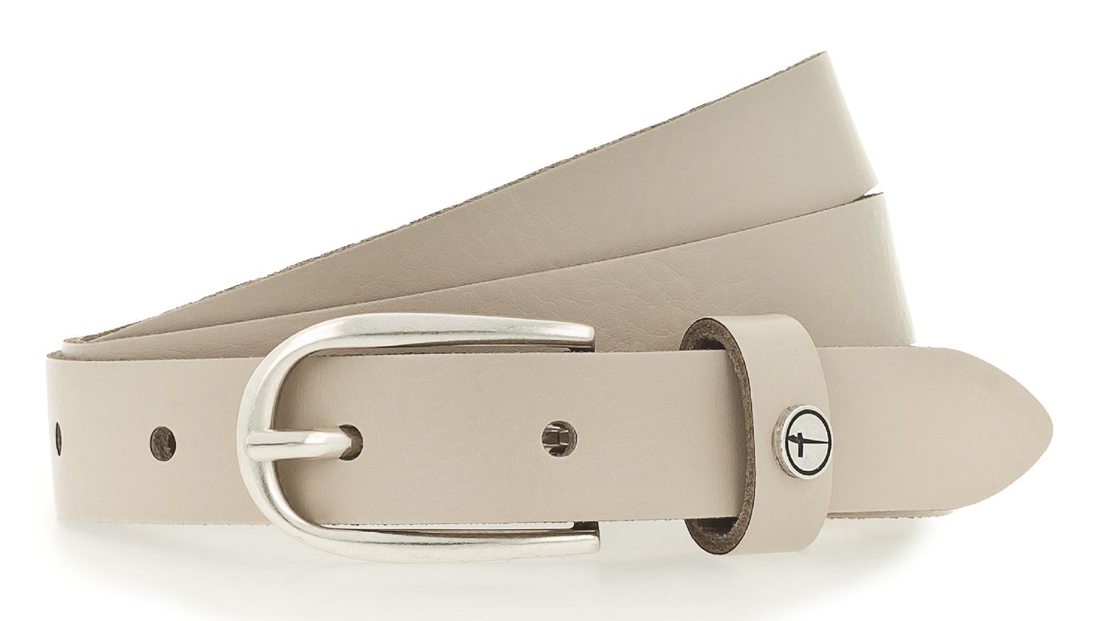 Tamaris 20mm Leather Belt W115 Cream